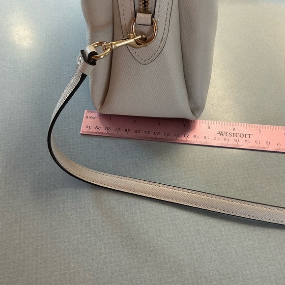 COACH Pebbled Leather Mini Satchel in off white/ cream - Picture 10 of 10